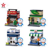 STAR DIAMOND blocks Doraemon Convenience Shop Building Block Set-One Quarter