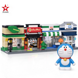 STAR DIAMOND blocks  Doraemon Tea Shop Building Block Set-One Quarter