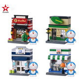 STAR DIAMOND blocks  Doraemon Tea Shop Building Block Set-One Quarter