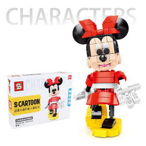 SY Block Disney Buildable Characters Minnie Mouse Building Block Set-One Quarter