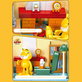 Sluban Garfield Living Room Couch Potato Building Block Set-One Quarter