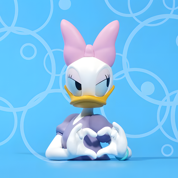 Soap Studio Disney Daisy Duck Love Hand Mini Bust Figurine-One Quarter