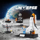 WANGE Cosmic Exploration Lunar Rover and Michael Anderson Building Block Set-One Quarter