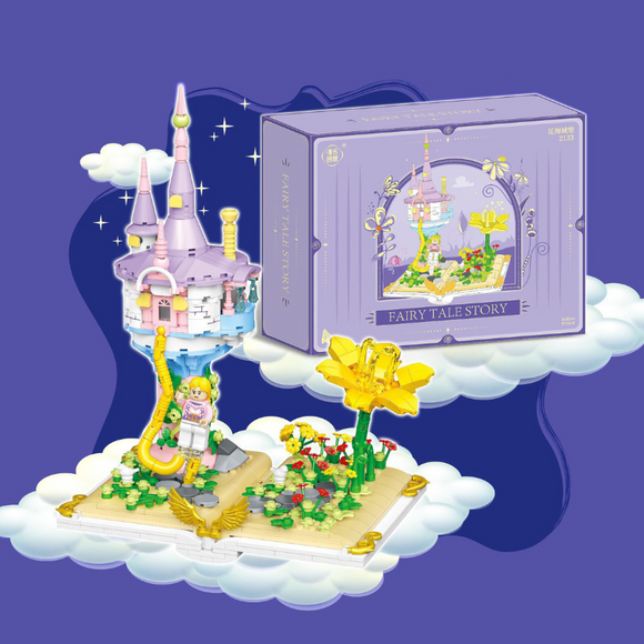 WL Creative Fairy Tale Storybook Repunzel Building Block Set-One Quarter