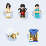 WeKKi Fairy Tale Town Storybooks Aladdin Arabian Nights Building Toy Set-One Quarter