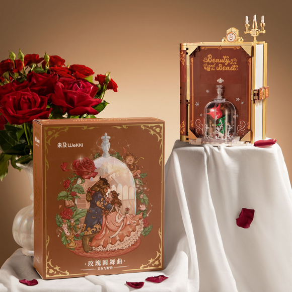 WeKKi Fairy Tale Town Storybooks Beauty and the Beast Rose's Waltz Building Toy Set-One Quarter