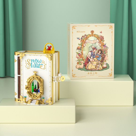 WeKKi Fairy Tale Town Storybooks Snow White Fist Kiss Building Toy Set-One Quarter