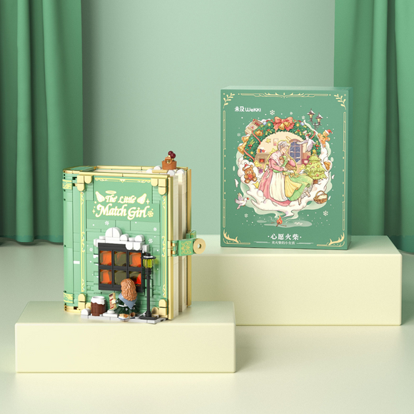WeKKi Fairy Tale Town Storybooks The Little Match Girl Last Vision Building Toy Set-One Quarter