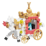 WeKKi Fairy Tale Town Vehicle Cinderella Cinderella's Royal Carriage Building Toy Set-One Quarter