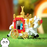 WeKKi Fairy Tale Town Vehicle Cinderella Cinderella's Royal Carriage Building Toy Set-One Quarter
