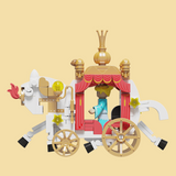 WeKKi Fairy Tale Town Vehicle Cinderella Cinderella's Royal Carriage Building Toy Set-One Quarter