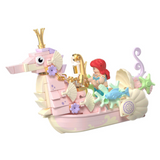 WeKKi Fairy Tale Town Vehicle The Little Mermaid Ariel's  Seahorse Carriage Building Toy Set-One Quarter