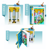 WeKKi Fairy Tale Town Storybooks The Little Mermaid Ariel's Adventure Building Toy Set-One Quarter