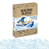 YKO Art Katsushika Hokusai The Great Wave Micro-Diamond Particle Building Block Set-One Quarter