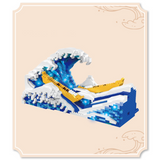 YKO Art Katsushika Hokusai The Great Wave Micro-Diamond Particle Building Block Set-One Quarter