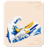 YKO Art Katsushika Hokusai The Great Wave Micro-Diamond Particle Building Block Set-One Quarter