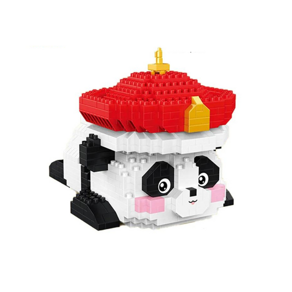YKO Royal Panda Qing Dynasty Emperor Panda Micro-Diamond Particle Building Block Set-One Quarter