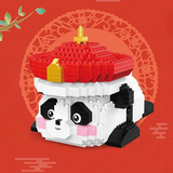 YKO Royal Panda Qing Dynasty Emperor Panda Micro-Diamond Particle Building Block Set-One Quarter