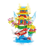 ZHE GAO Celestial Empire Forbidden City Belvedere of Cheerful Melodies Mini Particle Building Block Set-One Quarter