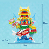 ZHE GAO Celestial Empire Forbidden City Belvedere of Cheerful Melodies Mini Particle Building Block Set-One Quarter