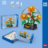 ZHE GAO Chinese Flower Fairies Chrysanthemum Mini Particle Building Block Set-One Quarter