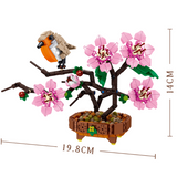 ZHE GAO Chinese Flower Fairies Peach Blossom Mini Particle Building Block Set-One Quarter