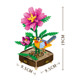 ZHE GAO Chinese Flower Fairies Peony Mini Particle Building Block Set-One Quarter