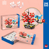 ZHE GAO Chinese Flower Fairies Plum Blossom Mini Particle Building Block Set-One Quarter