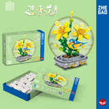 ZHE GAO Chinese Flower Fairies Winter Jasmine Mini Particle Building Block Set-One Quarter