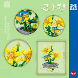 ZHE GAO Chinese Flower Fairies Winter Jasmine Mini Particle Building Block Set-One Quarter