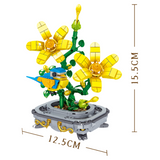 ZHE GAO Chinese Flower Fairies Winter Jasmine Mini Particle Building Block Set-One Quarter