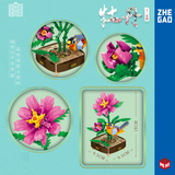 ZHE GAO Chinese Flower Fairies Peony Mini Particle Building Block Set-One Quarter