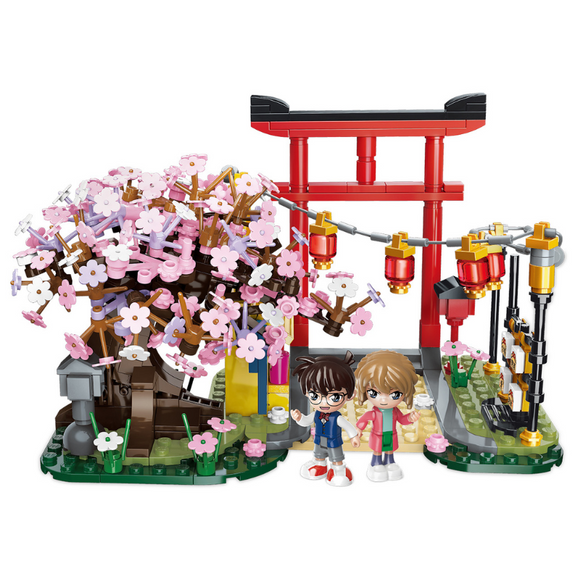 keeppley Case Closed Cherry Blossom Viewing Building Block Set-One Quarter
