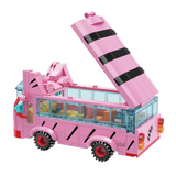 keeppley Crayon Shin-chan Cat School Bus Building Block Set-One Quarter