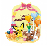 keeppley Pokémon Holiday Party Pichu Colorful Room Building Block Set-One Quarter