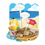 keeppley Pokémon Holiday Party Psyduck Perfect Sandcastle Building Block Set-One Quarter