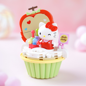 keeppley Sanrio Hello Kitty Apple Crisp Cupcake Building Block Set