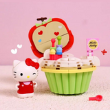 keeppley Sanrio Hello Kitty Apple Crisp Cupcake Building Block Set-One Quarter