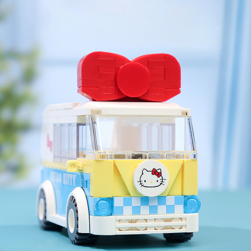 Sanrio Hello Kitty Mini Bus Building Block Set - One Quarter