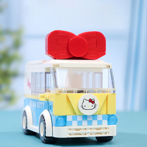 keeppley Sanrio Hello Kitty Mini Bus Building Block Set-One Quarter