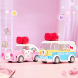 keeppley Sanrio Hello Kitty Mini Car Building Block Set-One Quarter