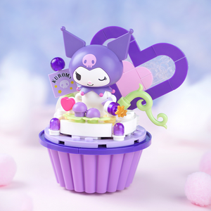keeppley Sanrio Kuromi Grapes Cupcake Building Block Set-One Quarter