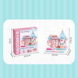 keeppley Sanrio My Melody Ice Cream Parlor Building Block Set-One Quarter
