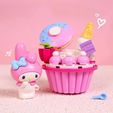 keeppley Sanrio My Melody Strawberry Cupcake Building Block Set-One Quarter