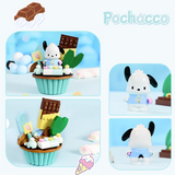 keeppley Sanrio Pochacco Chocolate Cupcake Building Block Set-One Quarter