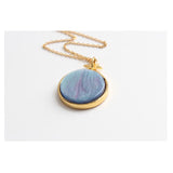 Alice in Wonderland Alice and Castle Necklace-One Quarter