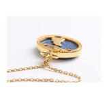 Alice in Wonderland Alice and Cheshire Cat Necklace-One Quarter