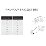 Bracelet Size Chart-One Quarter