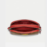 Coach Crossbody Pouch in Signature Canvas with Ms. PacMan-One Quarter