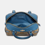 Coach Mini Bennett Satchel in Signature Canvas with PacMan Ghosts Print-One Quarter